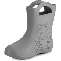 Ladeheid Damen federleichte Eva Gummistiefel Regenschuhe LA-CA-09 (Grau, 36/37 EU)