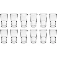 Bormioli Rocco Longdrinkglas "Longdrinkbecher 370 ml Sestriere, 12 Stück", transparent, H:14,2cm Ø:7,8cm, Glas, Trinkgefäße, Longdrinkglas, stapelbar, spülmaschinengeeignet