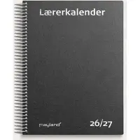 Mayland Studie Lrerkalender A5 matsort genbrugskarton 2026/2027