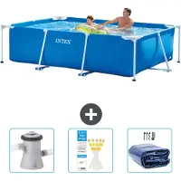 Intex Rechteckiger Frame Pool - 260x160x65 cm - 4-teilig SCB74