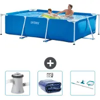 Intex Rechteckiger Frame Pool - 260x160x65 cm - 4-teilig SCB78