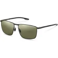 Porsche Design P8948 Unisex-Sonnenbrille Vollrand Quadratisch Edelstahl-Gestell, schwarz