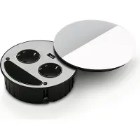 Wipo SMILE Doppelsteckdose USB in WEISS / Tischsteckdose / Steckdose / Doppel-Steckdose