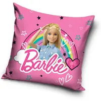 Procos Barbie Regenbogen Kissenbezug 40x40 cm Velour