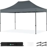 Vonroc Partyzelt – 3 × 4,5 m – Premium Easy-Up Partyzelt | Grau