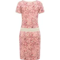 Ragwear Minikleid "Sommerkleid Baomi Zoo YOUMODO", Damen, Gr. L, N-Gr, pink, Obermaterial: 100% Baumwolle CO., Kleider Minikleid
