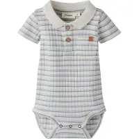 Name it Lil' Atelier Polo-Karosserie k/ä - Slim - Rib - NbmHaldur - Coco - - 68 - Body K/Ä