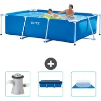 Intex Rechteckiger Frame Pool - 260x160x65 cm - 4-teilig SCB76