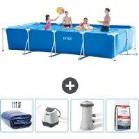 Intex Rechteckiger Frame Pool - 450x220x84 cm - 5-teilig SCB54