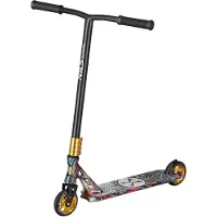 NILS Stunt Scooter HS221 SPIDER Freestyle 110 mm ABEC-9 schwarz-gold