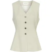 MSCH Copenhagen Damen Blazers Mschesteriane Silver Waistcoat - Beige - Größe M