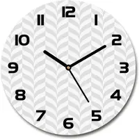 Tulup Wanduhr aus Glas 30fi Glasbild Glasuhr Gehärtetes Glas - schwarze-zeiger - Geometric background