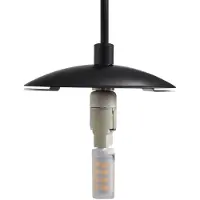 LUCANDE Lunelle Hängelampe, 4-flg., Ø 40 cm, schwarz, Glas - , Lunelle, dimmbar, Weiß, für Wohnzimmer, Glas, Modern