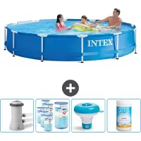 Intex Frame Pool Rund - 366x76 cm - 5-teilig SCB89
