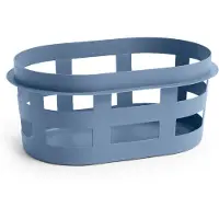 HAY Basket Aufbewahrungskorb blau Kunststoff Länge 57 cm - , Basket, Blau, für Badezimmer, Kunststoff, Modern
