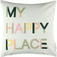 Tom Tailor Kissenbezug "Happy" mit aufgesticktem Schriftzug