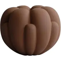 101 Copenhagen BLOOM Petit Vase, mandelbraun 18 cm Keramik - , Braun / Rost, für Wohnzimmer, Keramik, Design