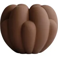 101 Copenhagen BLOOM Mini Vase, mandelbraun, 27 cm Keramik - , Braun / Rost, für Wohnzimmer, Keramik, Design