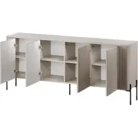 Cama VERA 471008, Kaschmir (Farbe), Partikelbord, Einfarbig, Modern, Rechteckig, Partikelbord