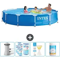 Intex Frame Pool Rund - 366x76 cm - 5-teilig SCB85