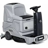 DeTec. Aufsitzscheuersaugmaschine DT-FL70 mit 2 Akkus Reinigungsmaschine 550W Bürstenmotor Scheuersaugmaschine 56 cm Bürstendurchmesser Putzmaschine 70 L