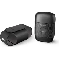 Philips 500 series Shaver S591/05 Kompakter, elektrischer Nass- und Trockenrasierer, Rotationstrasierer, Schwarz, Akku, Lithium, Integrierte Batterie, 40 min