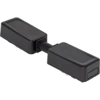 LEDKIA Verbindungsstück für Magnetschiene 25mm Superslim Einbau/Aufhängen Schwarz