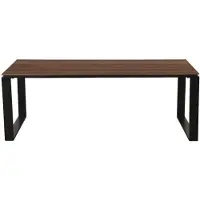 Ebuy24 Martinus Gartentisch 210x100 cm Walnuss-Nachbildung.
