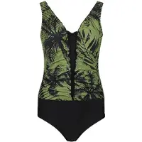 Mila Badeanzüge Classic | Grösse: 40 | Farbe: Grün/Schwarz