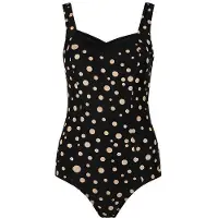Mila Badeanzüge Golden Dots | Grösse: 46 | Farbe: Schwarz