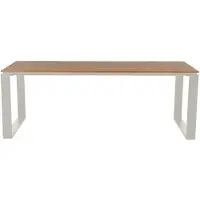 Ebuy24 Martinus Gartentisch 210x100 cm Teak-Nachbildung.