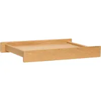 Hubsch Less Tablett eiche hell Länge 42 cm - HÜBSCH , Less, Holz, Holz