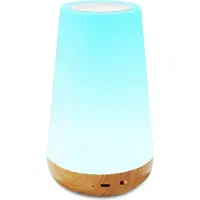 Aibecy Buntes Nachtlicht, RGB-Farbwechsel-Atmosph?renlampe mit Fernbedienung, Touch-Steuerung, wiederaufladbare Nachttischlampe, dimmbare Tischlampe fš¹r Wohnzimmer, Schlafzimmer, Bš¹ro