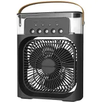 ANTCOOL Tragbarer USB-Ventilator, Luftbefeuchter, Luftkühler, LED-Nachtlicht, Wassernebel, 600 ml
