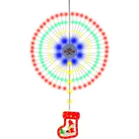 Aibecy Weihnachtslichterketten, Buntes Licht, 8 Beleuchtungsmodi, Feuerwerksförmige Lichter, IP65 Wasserdicht, batteriebetrieben Weihnachtssocken
