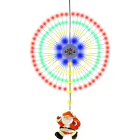 Aibecy Weihnachtslichterketten, Buntes Licht, 8 Beleuchtungsmodi, Feuerwerksförmige Lichter, Dekorationsanhänger, IP65 Wasserdicht, USB Weihnachtsmann