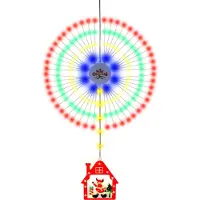 Aibecy Weihnachtslichterketten, Buntes Licht, 8 Beleuchtungsmodi, Feuerwerksförmige Lichter, Dekorationsanhänger, IP65 Wasserdicht, USB Haus