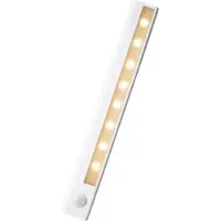 Aibecy LEDs Schranklicht Bewegungssensor 3000-6500K Batteriebetriebene Nachtlampe fuer Kuechen Badezimmer Kleiderschrank Flur