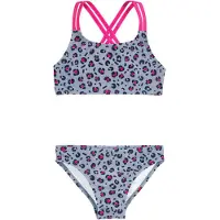 Playshoes UV-Schutz Bikini Leo-Print in grau | Gr.: 146/152