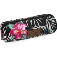 Zagatto Schwarze federmäppchen mit Blumen Motiv ZG713 Federtasche