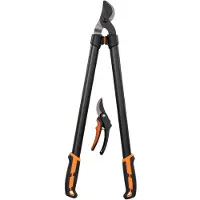 Outsunny Heckenschere Set 2-teilig Gartenschere Messerlänge 69,5 cm, 21 cm