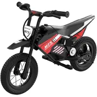 MEGA MOTION MEGAMOTION MT5 Elektro Motorrad Kinder, 12 Zoll Luftreifen, Höchstgeschwindigkeit-16 km/h, Reichweite 10KM, Moto Crossbike Kinder ab 6-12 Jahren