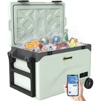 Outsunny 42,5Liter Kompressor Kühlbox Leise elektrisch Mini Kühlschrank bis -20℃