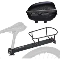RockBros Fahrrad Gepäckträger Fahrradgepäckträger Alu mit 8L Hinterradtasche Schnellverschluss MTB
