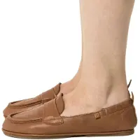 El naturalista für Damen. 258221123005_023 N5822 Essence Ballettpumps aus braunem Leder braun (37), Wohnung, Keine, Lässig