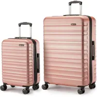 Amazon Basics Home Lifestyle Koffers. 2-delige set. roségoudkleurig