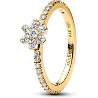 Pandora 164499C01 Damenring Funkelnde Blume Goldfarben