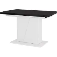 Vicco Esstisch Fenaro Schwarz/Weiß 120 x 80 cm ausziehbar, Model 56582