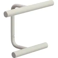 Hubsch Wandgarderobe Flip, hellgrau, Breite 20 cm, Metall Flip, alu / grau / zink, für Flurbereich, Metall, Modern