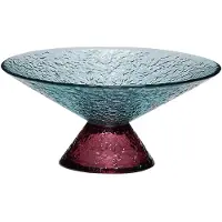 Hubsch - Bonbon Glas Schalen - Blau/Rot - Medium ø15xh7cm